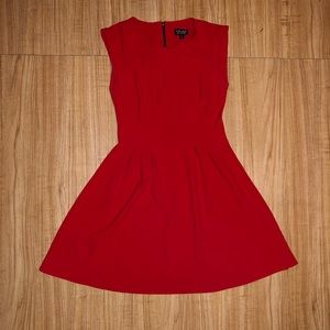 Topshop structured sleeveless skater dress